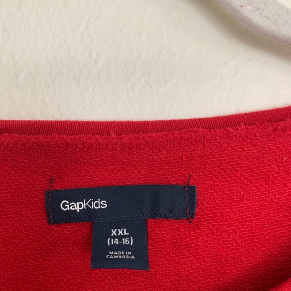 GAP red girls tunic/sweatshirt - Picture 4 of 5
